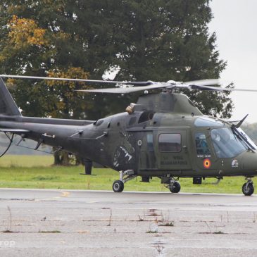 Helivlucht met de Belgische Luchtmacht