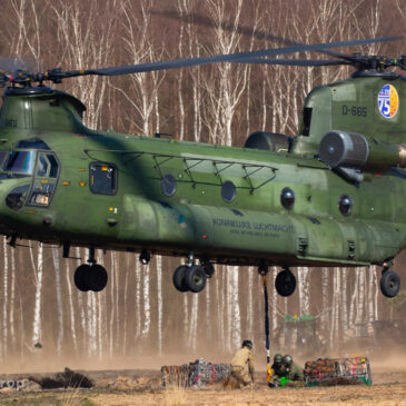 Oefening Luchtmobiele Brigade Weerterheide 24-03-21